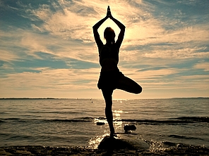 Meditation am Strand
