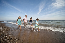Familie am Strand