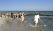Keschern am Strand
